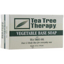 Tea Tree Therapy, Vegetarische Basis Bar Seep met Teeboomolie, 3,9 oz (110 g)