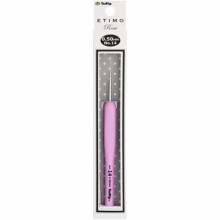 Tulip Needle TEL-14E Etimo Rose Steel Crochet Hook, Size 14 - 0.5 mm