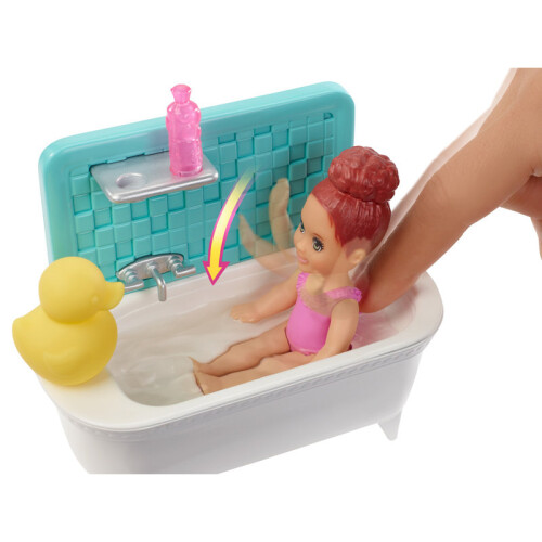 Barbie Barbie Skipper Babysitters Inc. Badleksak, Brunett 2