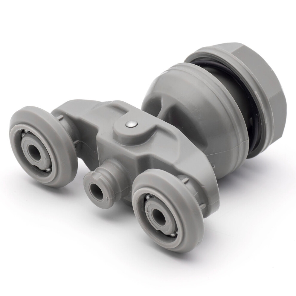 Daryl Aroco Shower Door Rollers 20mm Swivel Runners for Curved/Quadrant Showers - 2 pcs (204763 JI1)