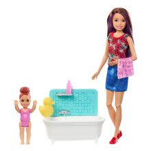 Barbie Skipper Babysitters Inc. Badleksak, Brunett