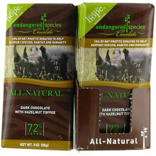Endangered Species Chokolade, Skov Mint + Mørk Chokolade, 72% Kakao, 3 oz (85 g)