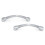 Shower/Bath Door Handle Chrome Effect 127mm distance L4 1