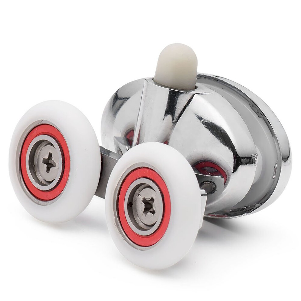 (23Mm) 2 X Double Bottom Butterfly Shower Door Rollers 23Mm Or 25Mm Wheel Diameter L077-1 5060363612536