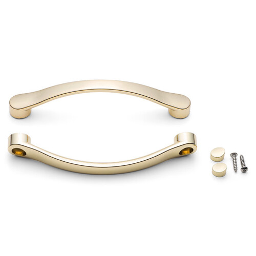 (Gold plated) Shower/Bath Door Handle Chrome or Gold Effect L045