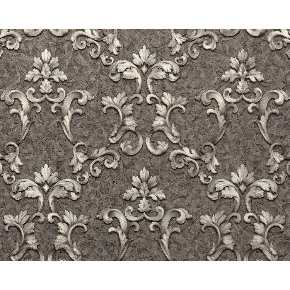 Edem 9085-29 Baroque Wallcovering Wall Shimmering Grey Silver 10.65 M2 4823049779623