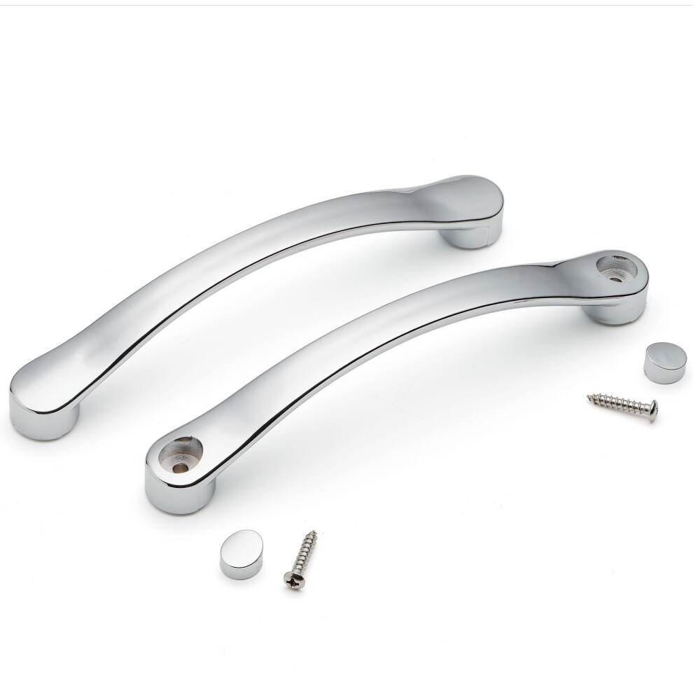 (Chrome plated) Shower/Bath Door Handle Chrome or Gold Effect L045