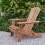 Plant Theatre Adirondack Outdoor Garden Folding Acacia Hardwood Chair with an Oiled Hand Finished 2