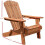 Plant Theatre Adirondack Outdoor Garden Folding Acacia Hardwood Chair with an Oiled Hand Finished 6