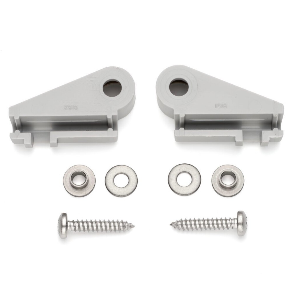 (Grey) Set of 2 Shower Door Guides White or Grey SP9