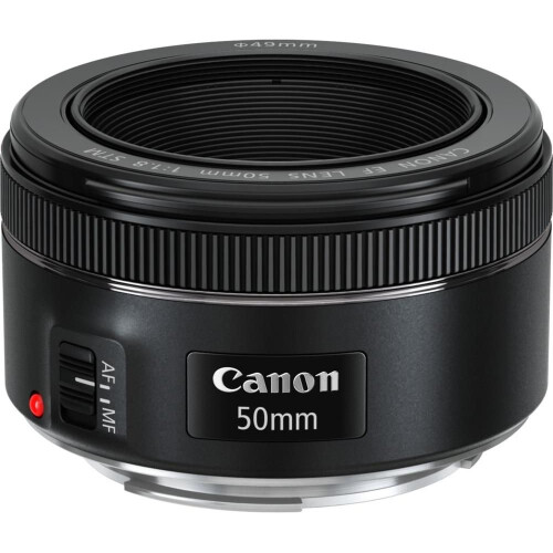 Canon Τυποποιημένος φακός Canon EF 50mm f/1.8 STM AF - Μαύρο