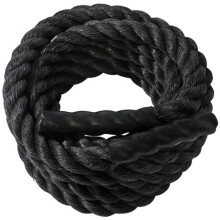 SSN 1369621 1.5 in. 40 ft. Fitness Ropes, Black