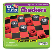 PlayMonster Take 'N Play Anywhere - Damspel - Magnetisch Reisgame - Voor Leuke Acties! - Voor Leeftijd 4+