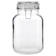 Vintage Style Glass Storage Jar Clip top Lid, 2000 ml
