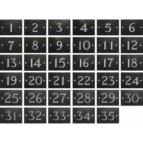 Engraved Slate House Number Sign 1100 on OnBuy