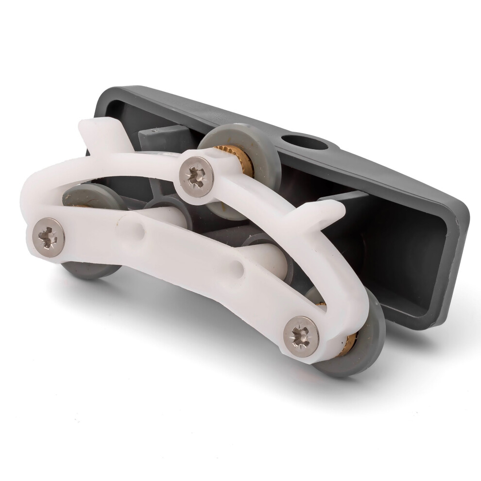 1 x Shower Door Rollers/Runners Triple Wheels 17mm Wheel Diameter KH2-image-OPC-PXQGBG-NEW