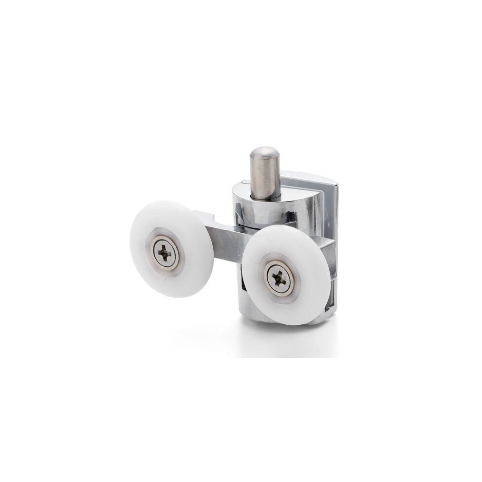 (23mm, Bottom) 2 x Chromeplated Top or Bottom Double Shower Rollers/Runners/Wheels Dia 23 or 25mm  L089-image-OPC-PXQHDC-NEW
