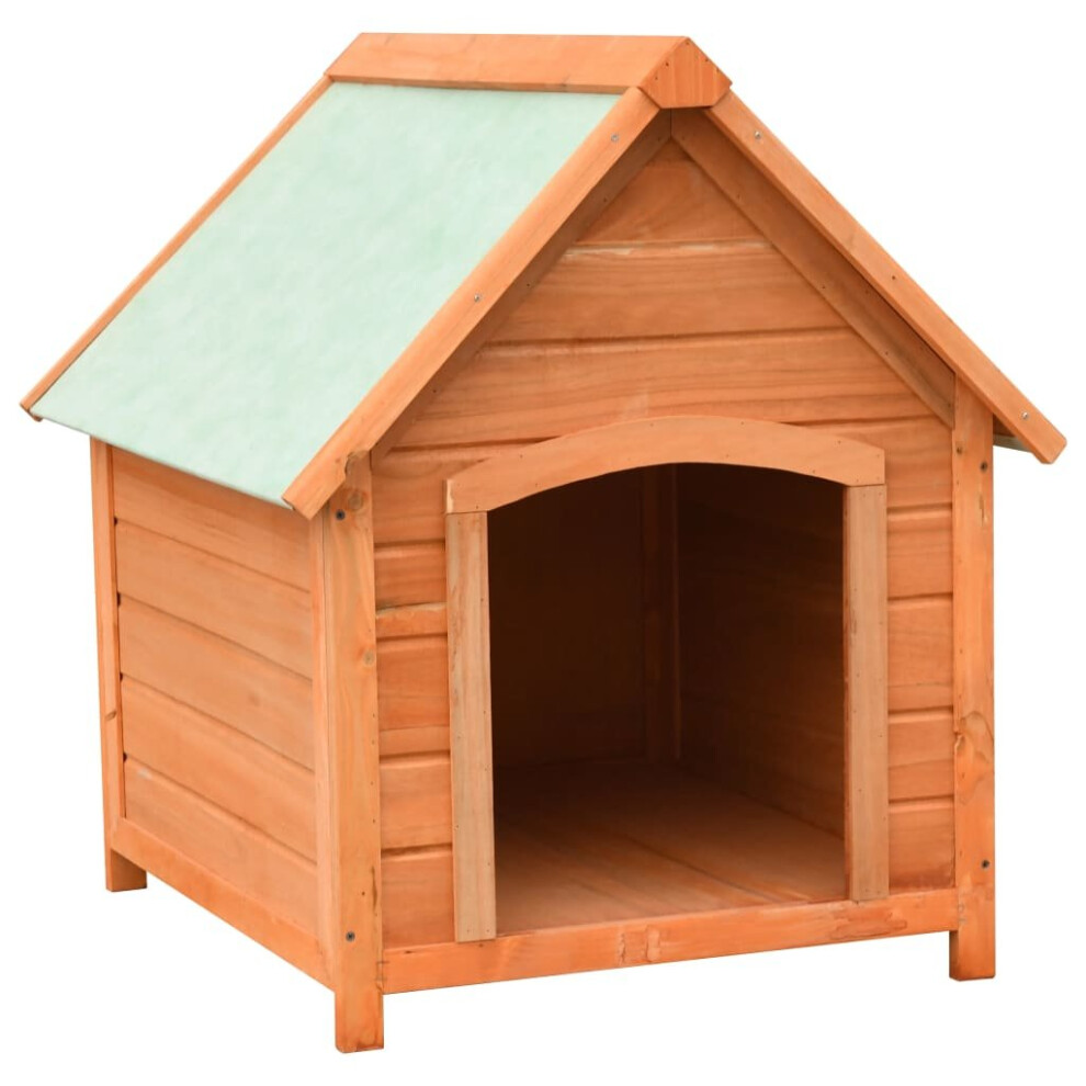 vidaXL Solid Pine & Fir Wood Dog House 72x85x82cm Puppy Pet Kennel Cabin Home