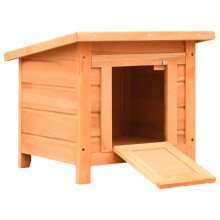vidaXL Katzenhaus 50x46x43,5 cm Kiefernholz & Tannenholz