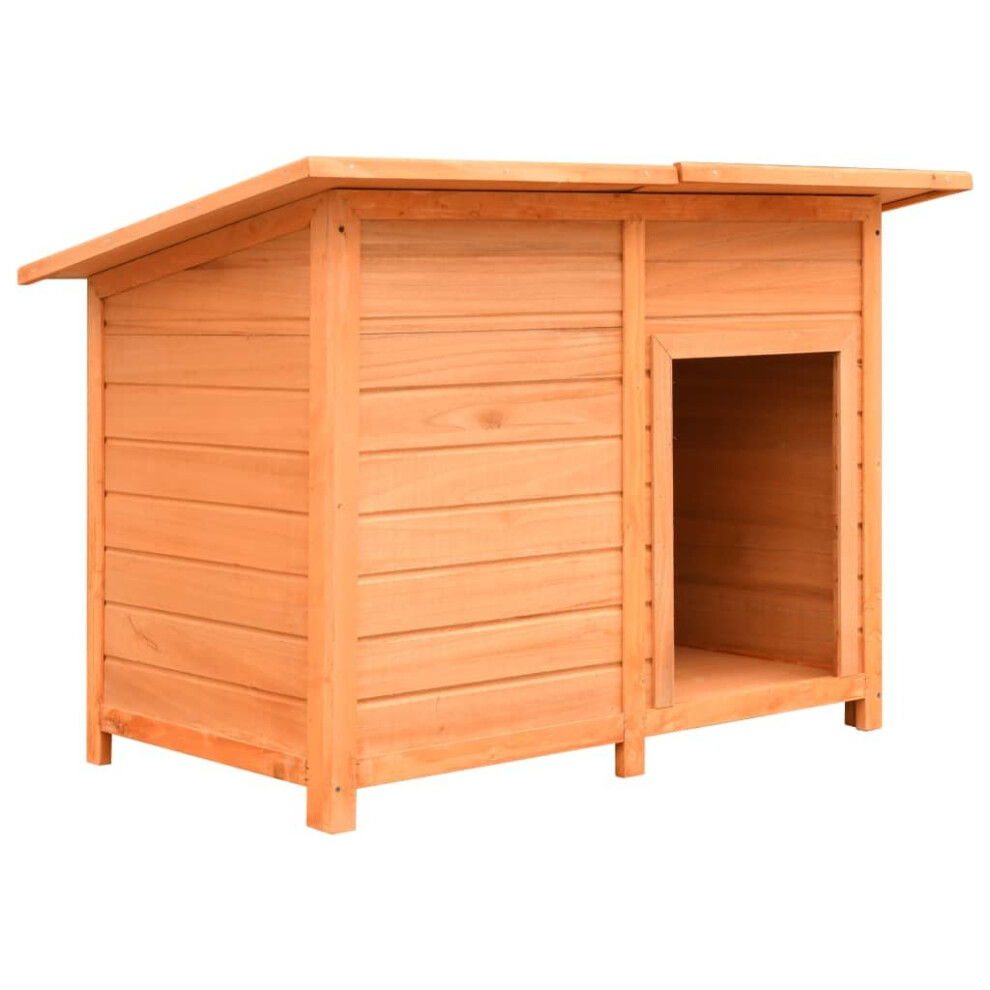 Vidaxl Solid Pine & Fir Wood Dog Cage 120X77x86cm Pet Cabin Furniture Kennel