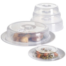 Set Of 5 Ventilated Microwave Plate Covers For Covering Food Splatter Mixed Size