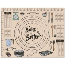 Tempered Glass Worktop Saver Chopping Board Measurement Chart 45cm