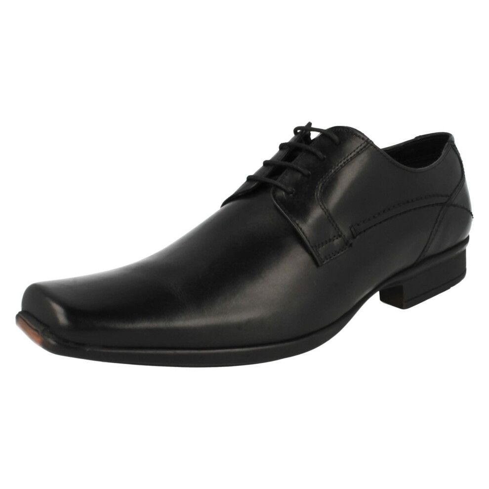 (UK 8.5, Black) Mens Clarks Formal Lace Up Shoes Ascar Walk - G Fit