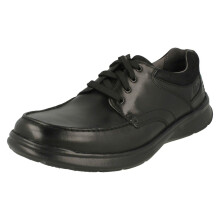 (UK 7.5, Black) Mens Clarks Casual Shoes Cotrell Edge - G Fit