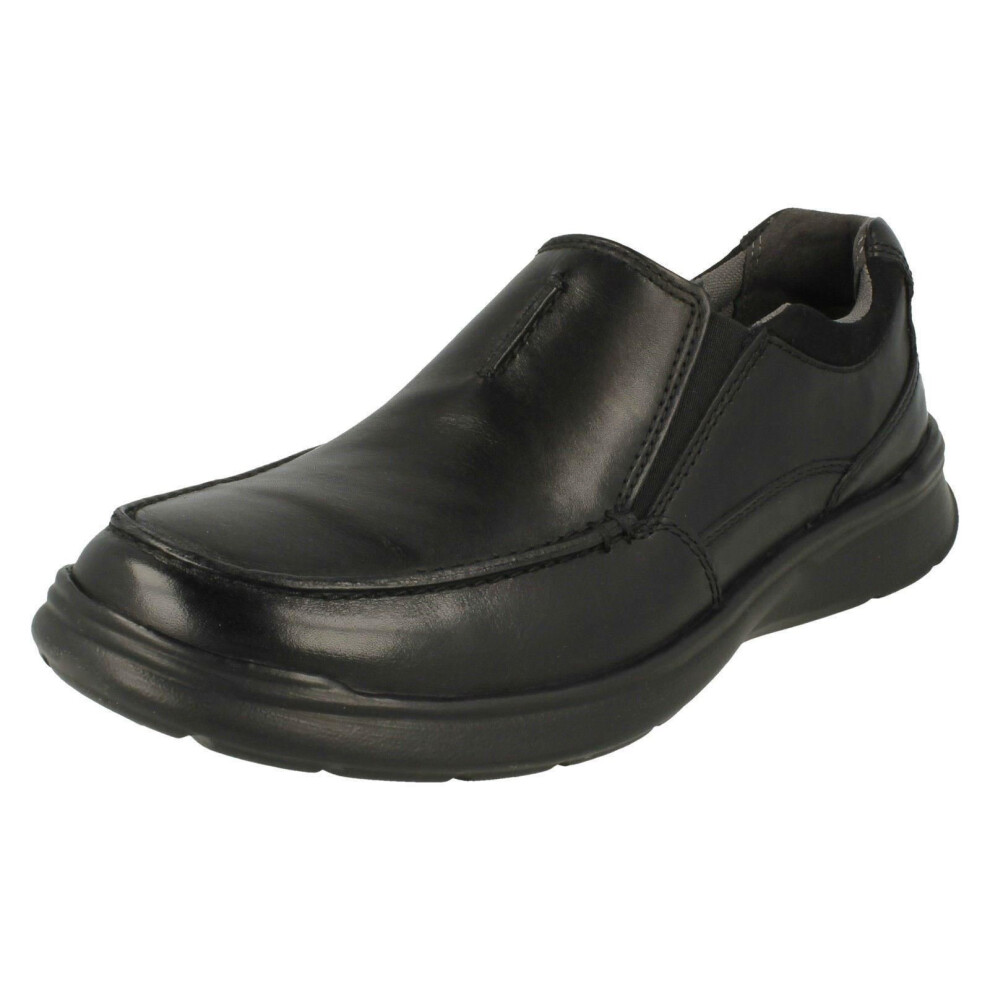 Clarks (Uk 7, Black) Mens Casual Shoes Cotrell Free - G Fit