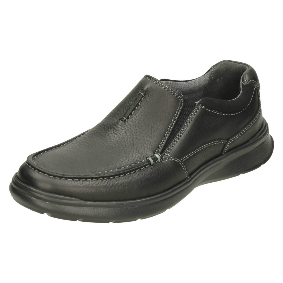 (UK 6.5, Black) Mens Clarks Casual Shoes Cotrell Free - G Fit