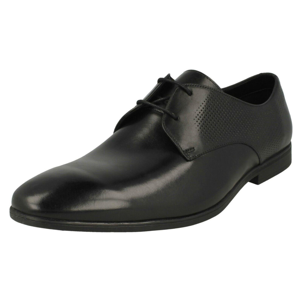 Clarks (Uk 7, ) Mens Formal Lace Up Shoes Bampton Walk - G Fit Black