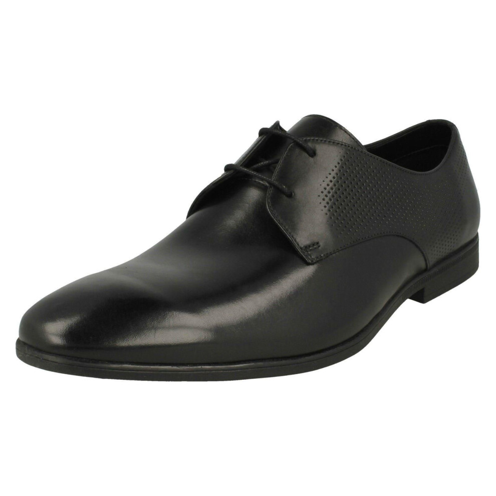 (UK 7, Black) Mens Formal Lace Up Shoes Bampton Walk - G Fit