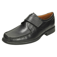 (UK 8.5, Black) Mens Clarks Smart Moccasins Huckley Roll - G Fit