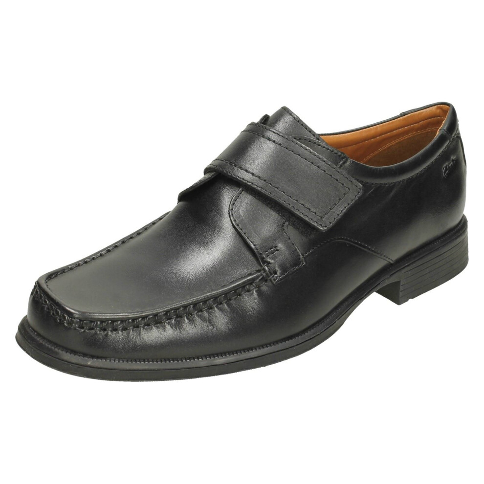 Clarks (Uk 8.5, ) Mens Smart Moccasins Huckley Roll - G Fit Black