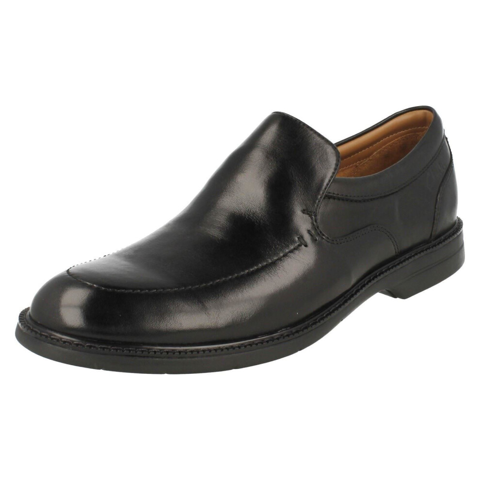 (UK 7, Black) Mens Clarks Formal Slip On Shoes Bilton Step - G Fit