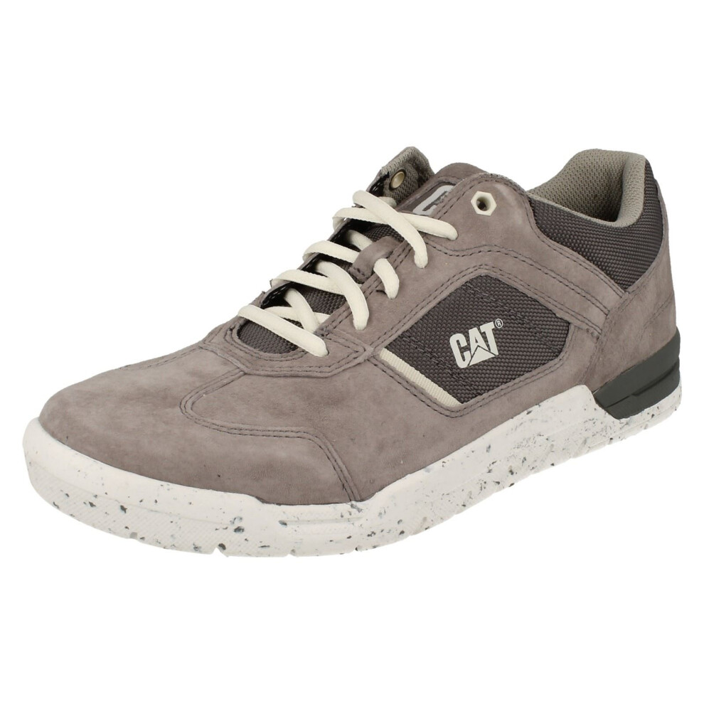 (UK 6, Medium Charcoal (Grey)) Mens Caterpillar Casual Lace Up Shoes Chasm