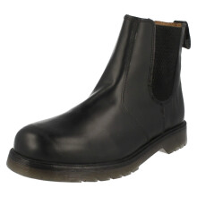 (UK 12, Black) Mens Catesby Smart Pull On Dealer Boots 01700