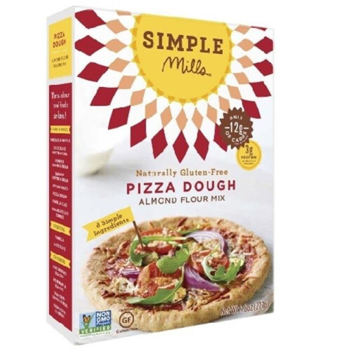 Simple Mills, Μίγμα Βουτύρου Αλμών, Πίτσα Ζύμη, 9.8 oz (277 g)