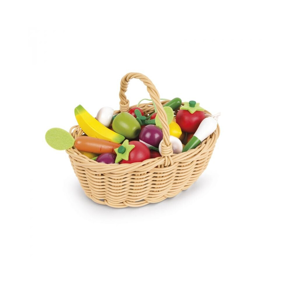 Janod Fruits And Vegetables Basket 24pc