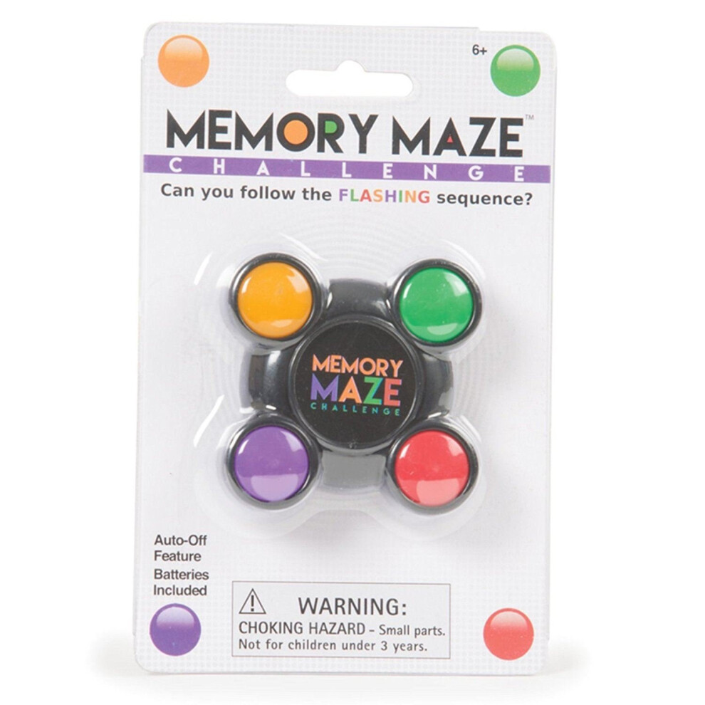 Memory Maze Pocket Light and Sound Sequence Remember Challenge Game Puzzle Toy