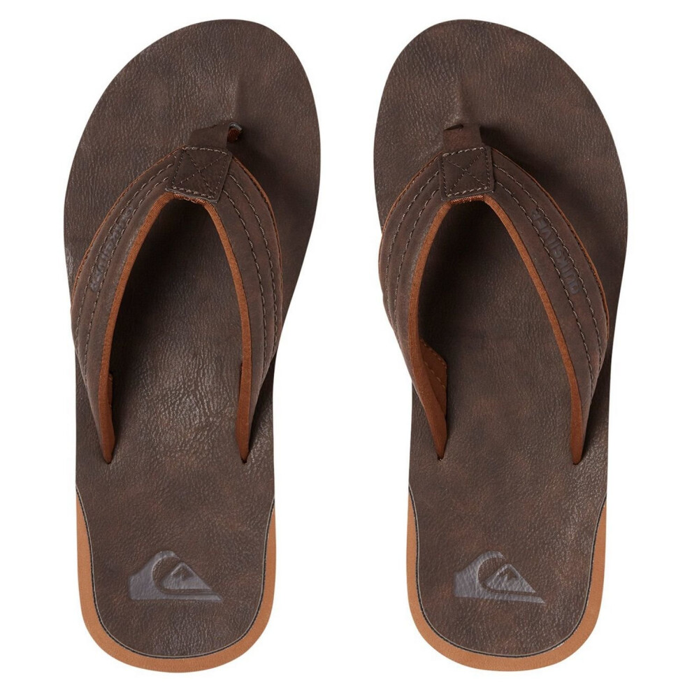 Quiksilver (Uk 10) Carver Nubuck Sandals - Demitasse