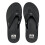 Reef (UK 10) Reef Fanning Flip Flops - Black / Silver 3