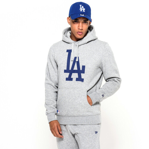 New Era (2XL) New Era LA Dodgers Pullover Hoodie - Grey 2