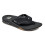 Reef (UK 10) Reef Fanning Flip Flops - Black / Silver 4