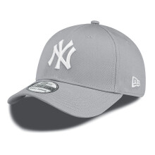 New Era League Basic 39Thirty New York Yankees Cap - Grey / White-L/XL