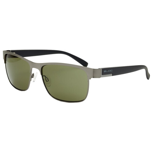 Bloc Deck Sunglasses - Matt Gun / Matt Black / Green