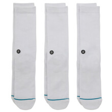 Stance Icon 3 Pack Socks - White-Large