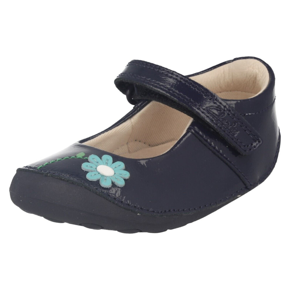 (UK 2 Infant, Navy (Blue)) Infant Girls Clarks Cruisers Little Jam - G Fit