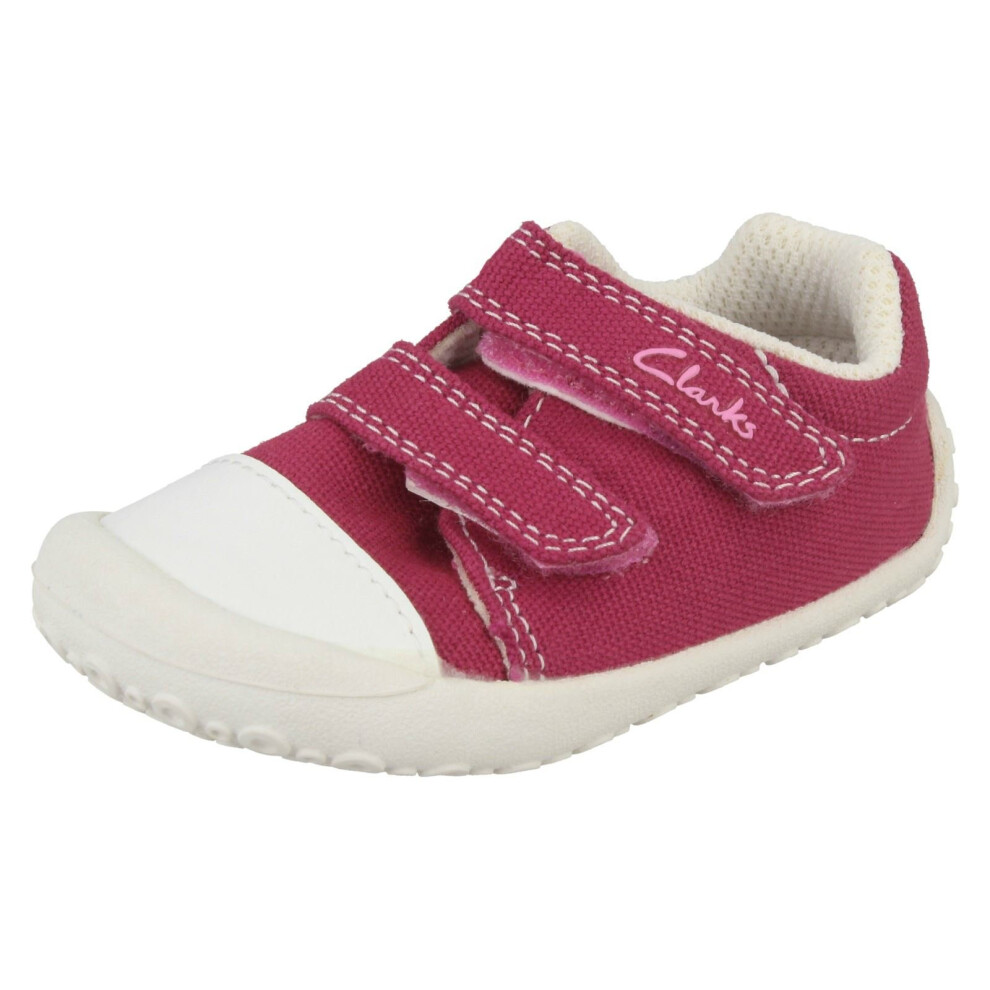 (UK 2 Infant, Hot Pink (Pink)) Infant Girls Clarks Doodles Kirsty - F Fit