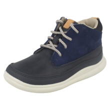 (UK 4.5 Infant, Navy (Blue)) Boys Clarks Casual Ankle Boots Cloud Air - F Fit